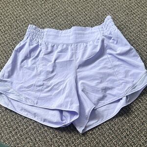 Lululemon Athletica hotty hot 4 inch Lavender Athletic Shorts